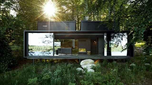 Собственный отель на природе на заказ делает шведская компания