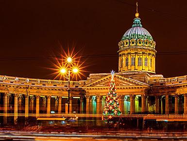 Новогодние города России Питер